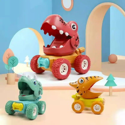 Dino Monstertruck™ - Duwen &amp; Gaan Dinosaurus Race - Dino Auto's 
