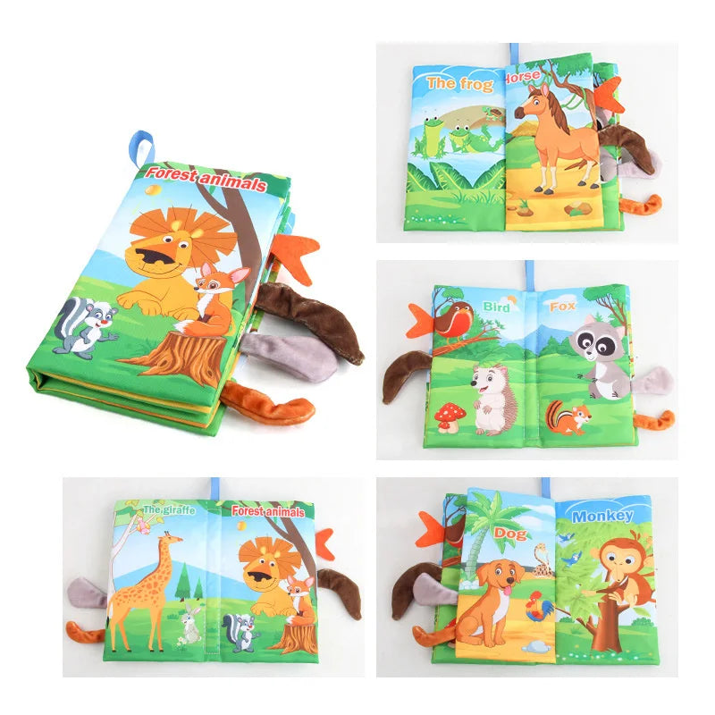 Soft Tail Book™ – Zachte Staartpret – Sensorisch Dieren Babyboekje 