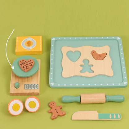 Woods™ - Stimuleer Creativiteit &amp; Vaardigheden - Houten Speelkeukenset 