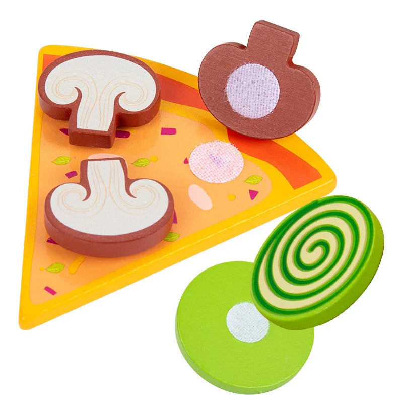 Woods™ - Stimuleer Creativiteit &amp; Motoriek - Kinder Pizza &amp; Koekje Set 