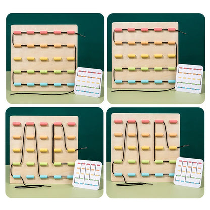 Tangle Toys™ - Knoopjes &amp; Kleuren - Patronen leggen met touw