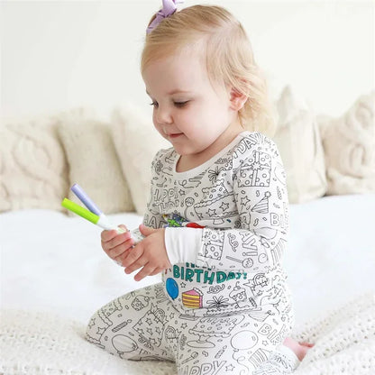 DIY Pyjama Set™ – Kleur &amp; Droom – Kleuren Kinderpyjamaset 