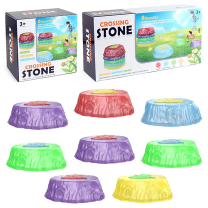 Crossing Stones™ - Springen &amp; Balanceren - Lichtgevende Balansstenen 