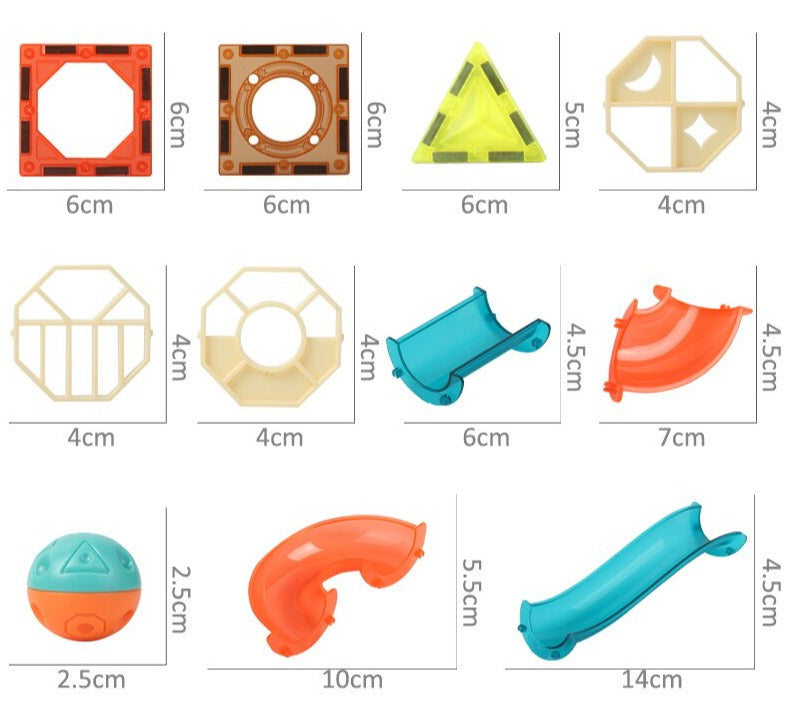 DIY Magnetische Knikkerbaan™ - Wetenschappelijk knikkerplezier - Magnetische tegels knikkerbaan