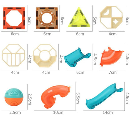 DIY Magnetische Knikkerbaan™ - Wetenschappelijk knikkerplezier - Magnetische tegels knikkerbaan