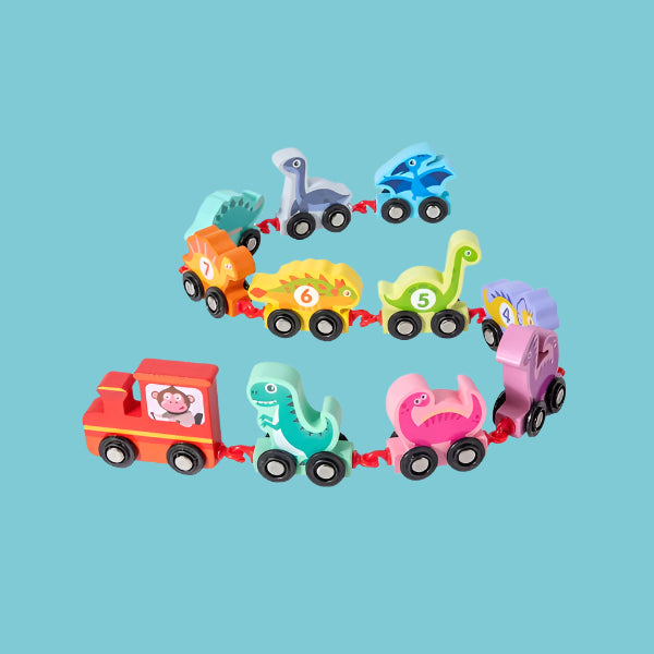 Tiny Express™ – Kleuren &amp; Vormen - Houten Treinspeelgoed 