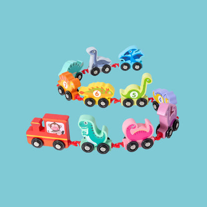 Tiny Express™ – Kleuren &amp; Vormen - Houten Treinspeelgoed 